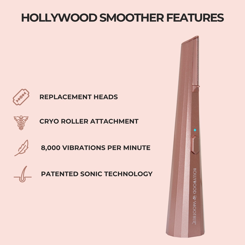 image 1 of Hollywood Smoother Sonic Dermaplaner