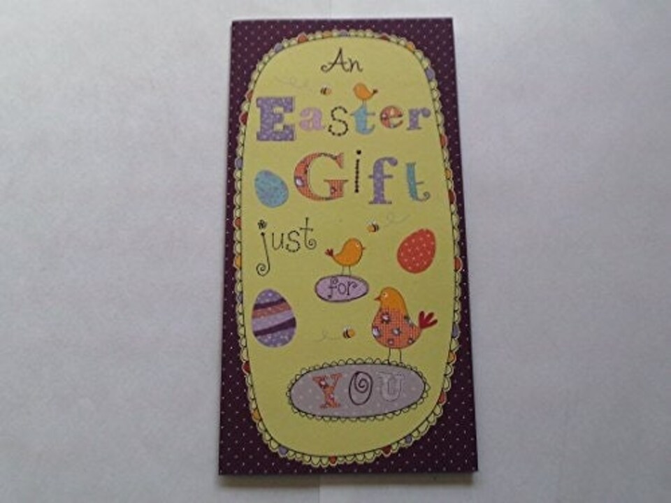 image 1 of Easter Money Wallet Open Gift Greeting Card Present
