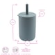 image 3 of Tiny Dining Baby Silicone Sippy Cup - 120ml  - Tradewinds Grey