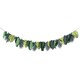 image 1 of Tropical Green Leaf Card Garland 2m