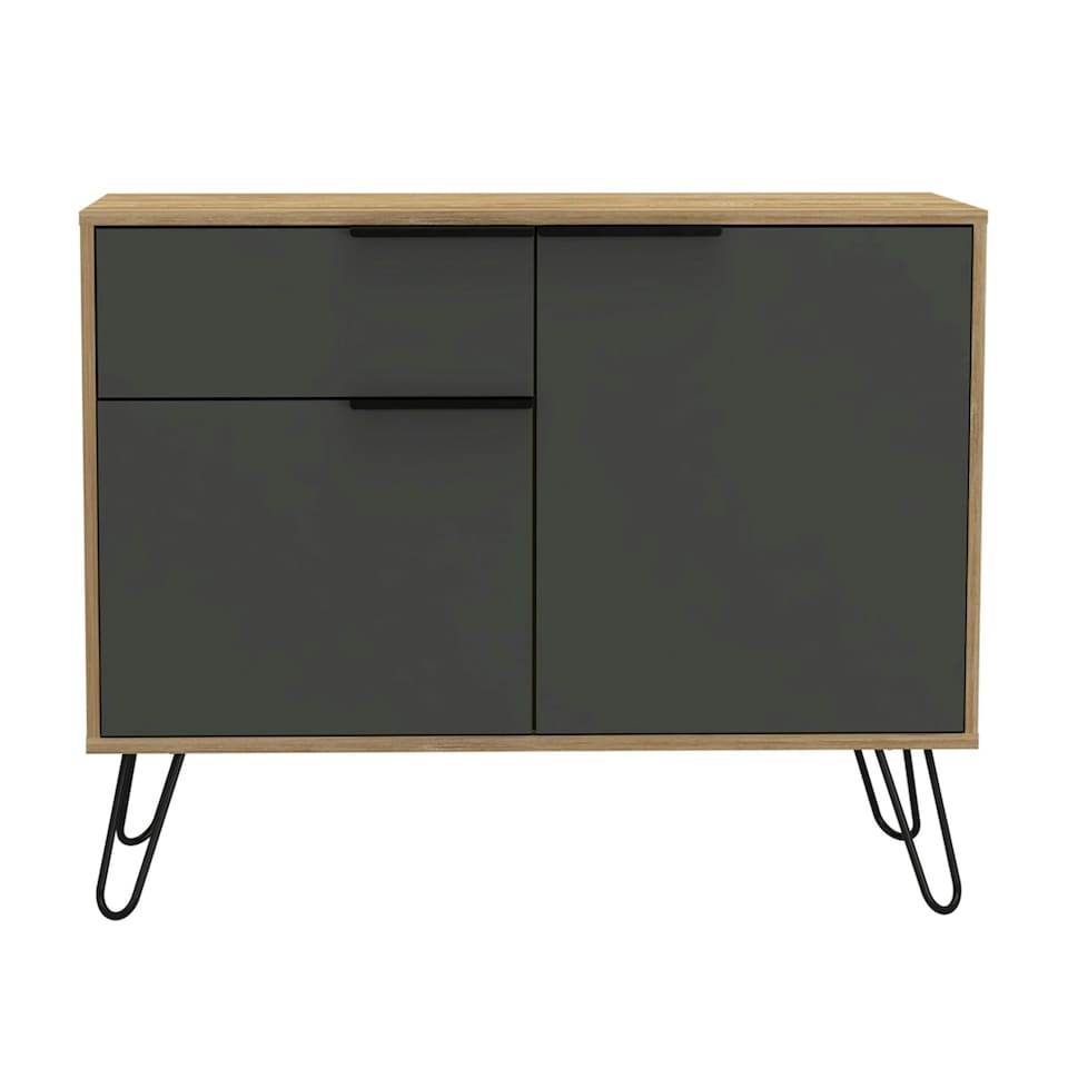 image 1 of Vegas, Small Sideboard With 2 Doors And Drawer Brown