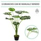 image 9 of Outsunny 85cm Artificial Monstera Tree Fake Plant in Pot Indoor Décor