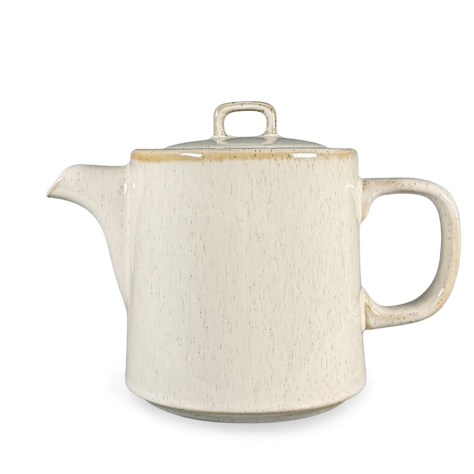 image 1 of Scandi Home Oslo Cream Artisan Glaze Ceramic 1L Infuser Teapot