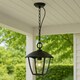 image 2 of CGC VIOLET Black Outdoor Chain Hanging Lantern Light Black