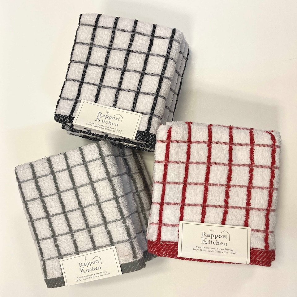 image 1 of Luxury Terry Cotton Kitchen Towel 50x80 | Grey | Hand towel | 1