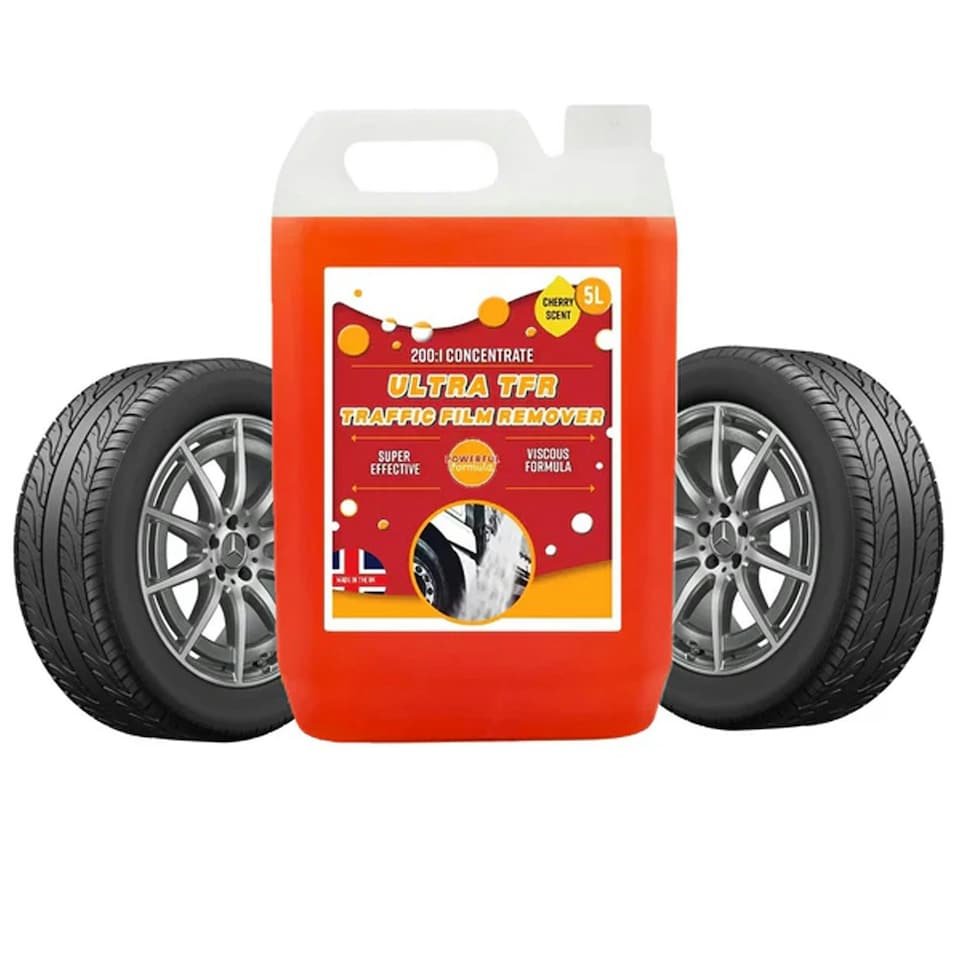 image 1 of 4 x Super Effective 5 Litre Viscous Formula Cherry Scented Ultra TFR Traffic Film Remover