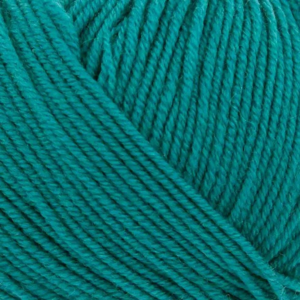 King Cole Turquoise Luxury Merino DK Yarn (Value Pack 12 x 50g Balls) For Crochet, Knitting - 140m per ball