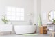 image 4 of Marlow Collection Soft Touch Non-Slip Bathroom Rug in Sage Green (45cm x 75cm)