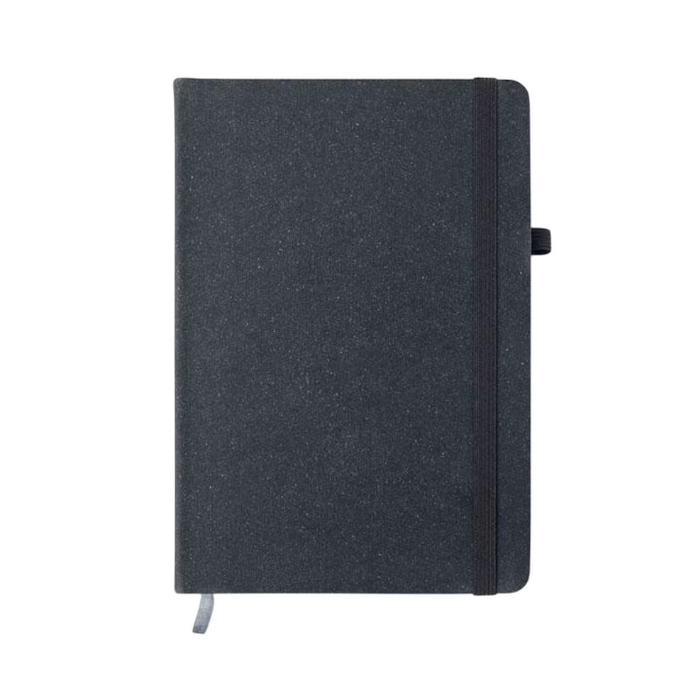image 1 of MidOcean Recycled Leather A5 Notebook - Black - 1.6cm x 21cm x 14.5cm