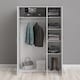 image 7 of Space Wardrobe 3 Doors White 1750