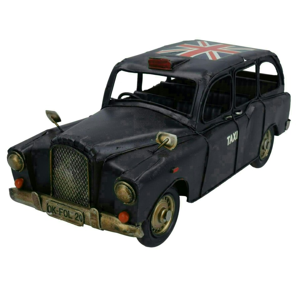 image 1 of Quality Historical Metal Vintage Taxi Metal Model Replica Ornament Gift