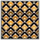 image 3 of Repeated triangles geometric background (Picture Frame) Black | XS