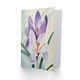 image 2 of Crocus Flower Purple Orange Bright Him Her Birthday Card