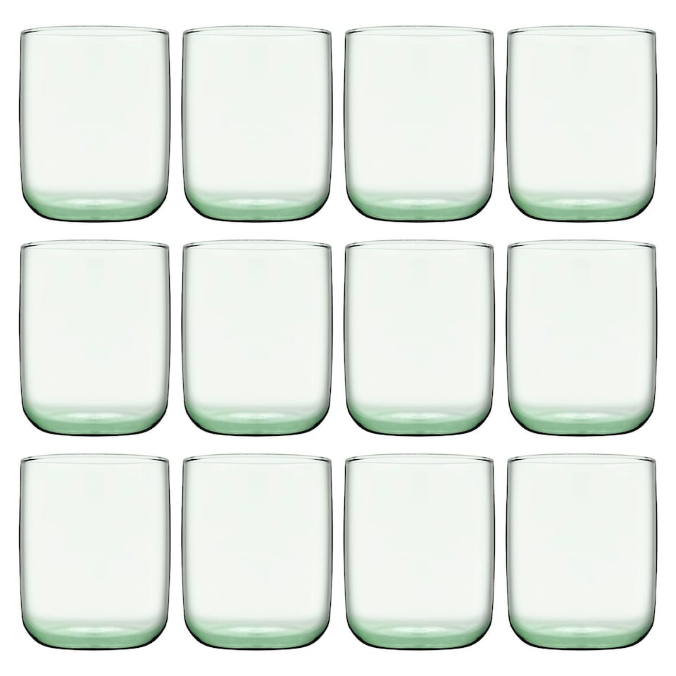 image 1 of Pasabahce Aware Iconic Recycled Glass Tumblers - 280ml - Green - Pack of 12 Green