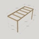image 3 of Wall Mounted Box Pergola - Wood - L240 x W300 x H270 cm - Rustic Brown