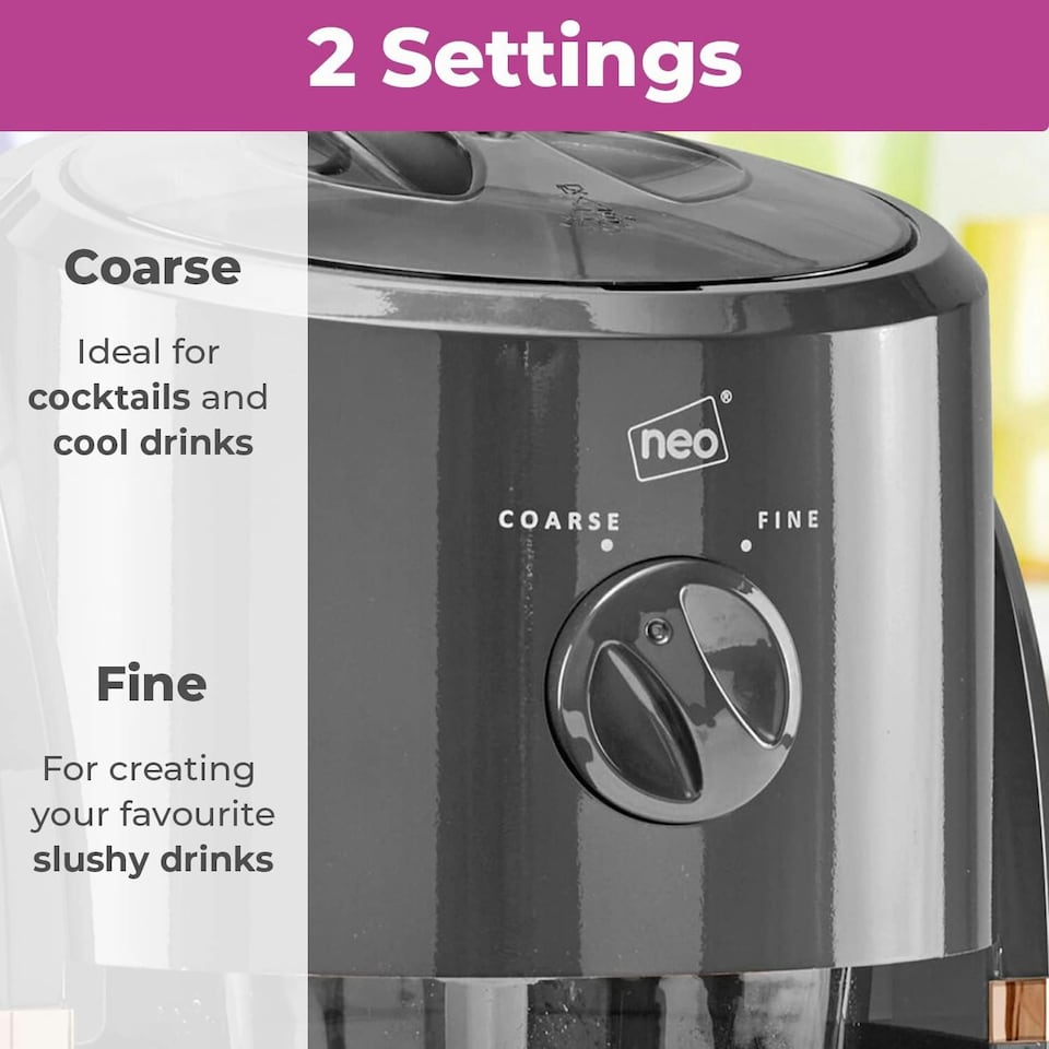 image 1 of Neo Grey and Copper Ice Crusher Slush Machine