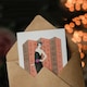 image 3 of George Barbier Art Card The Red Paravan Vintage Fashion Advert
