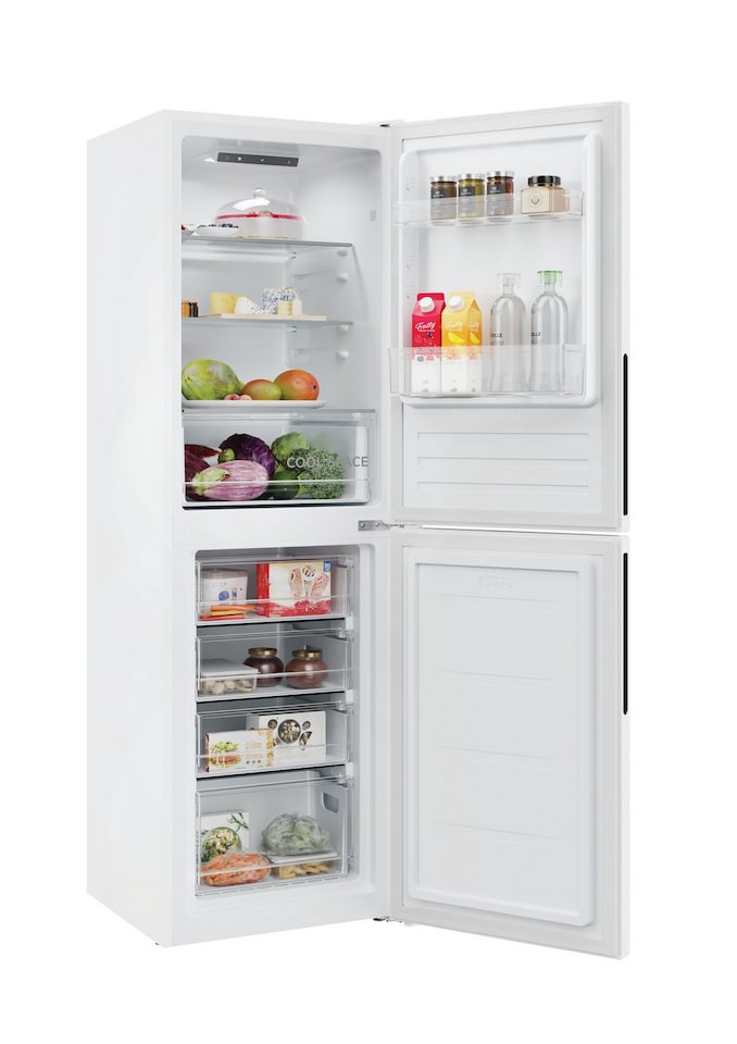 image 1 of Hoover HVT3CLECKIHW 54.5cm Fridge Freezer - White