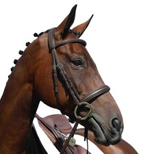 Collegiate Syntovia+ Padded Raised Cavesson Bridle | Brown | Brown | Full | 1