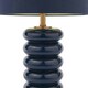 image 5 of Portia Blue Glass Table Lamp Blue