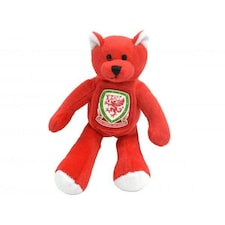 Wales Official Football Mini Bear - Red/White - One Size
