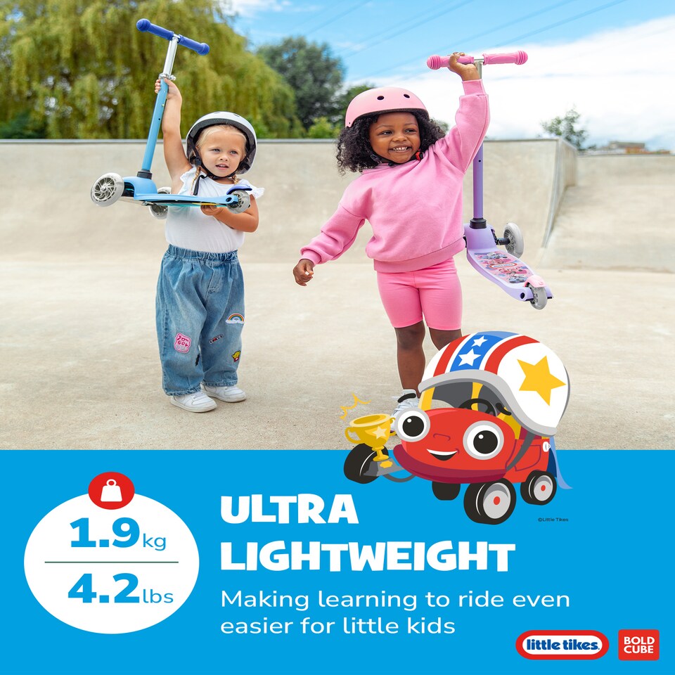 image 1 of Kids 3 Wheel Scooter | Red | Red