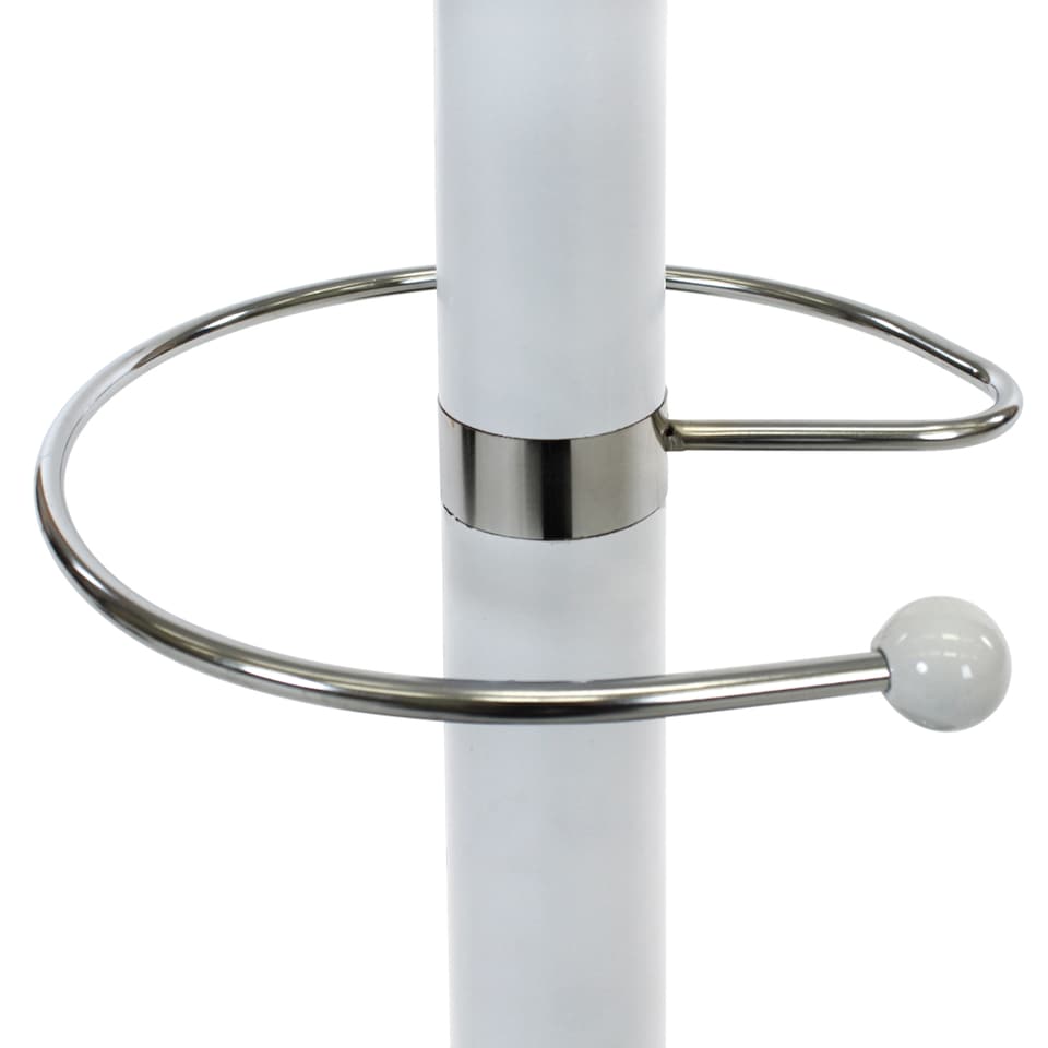 image 1 of Coat Stand - 16 hooks, with umbrella and bag holder | White | white | One Size | 1
