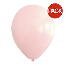 Kalisan Latex Standard Balloons (Pack of 100) - Light Pink - One Size