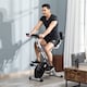 image 2 of HOMCOM Magnetic Resistance Exercise Bike Foldable LCD Adjustable Seat Grey