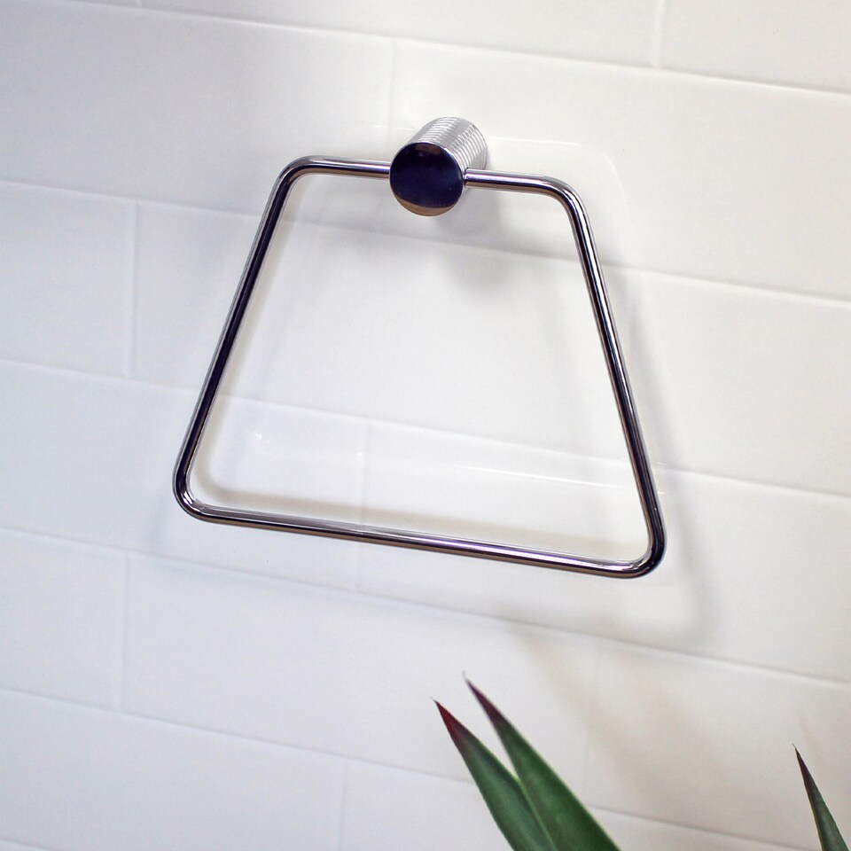 image 1 of Showerdrape Vitality Chrome Stainless Steel Wall Mounted 3 Piece Bathroom Accessory Set | Silver | 1