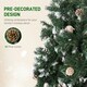 image 8 of HOMCOM 5FT Artificial Christmas Tree Xmas Indoor Decoration, Automatic Open