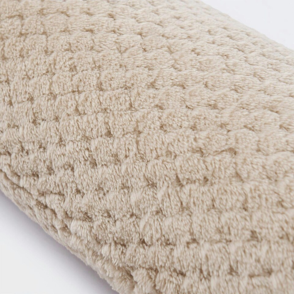 image 1 of OHS Waffle Fleece Window Weather Seal Draft Draught Excluder Door Stopper, 90cm - Mink