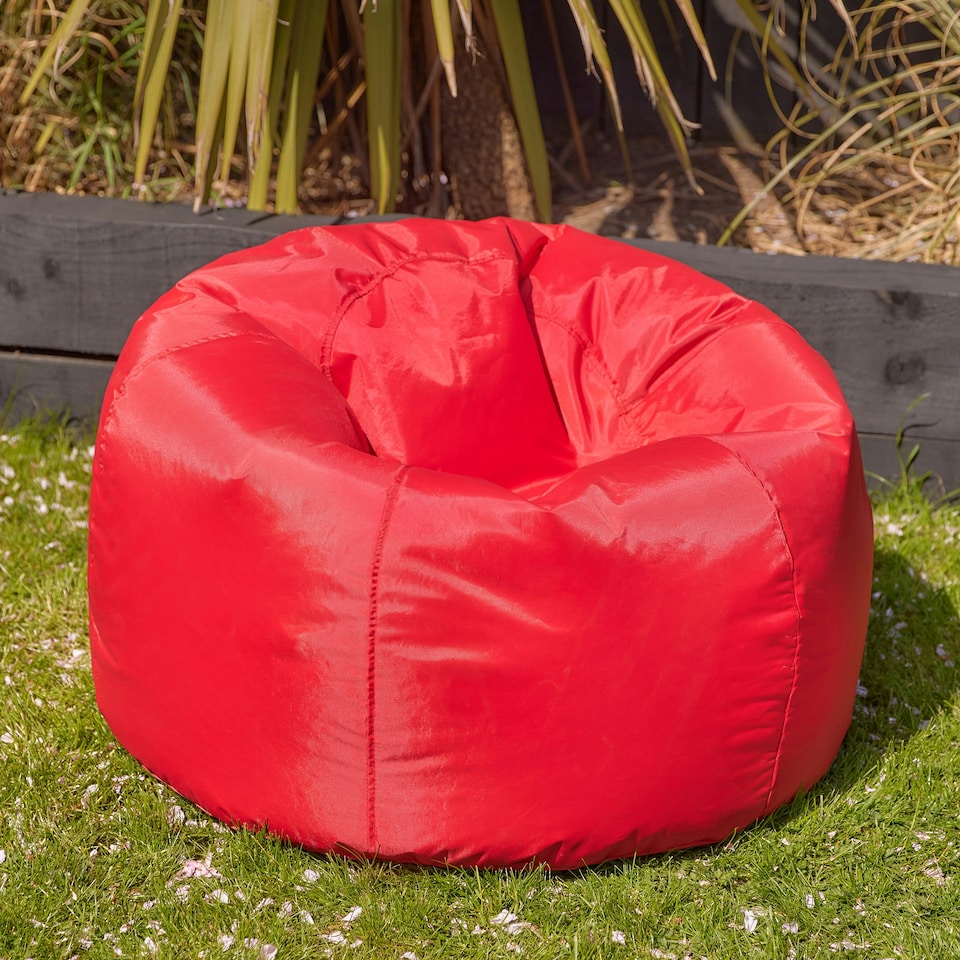 image 1 of icon Classic Indoor Outdoor Bean Bag Red Bean Bag Chair Red
