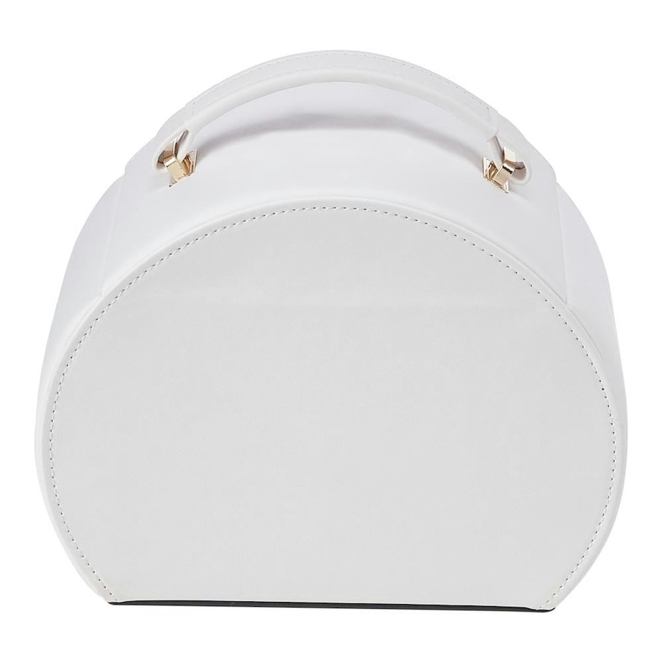 image 1 of Living and Home Stylish Jewellery Box with Handle - Cherry Pink