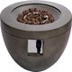 image 4 of MDA Designs TABITI Dark Grey Gas Fire Pit for Garden & Patio - Luxurious Eco-Stone Finish Outdoor Heater Fire Pit