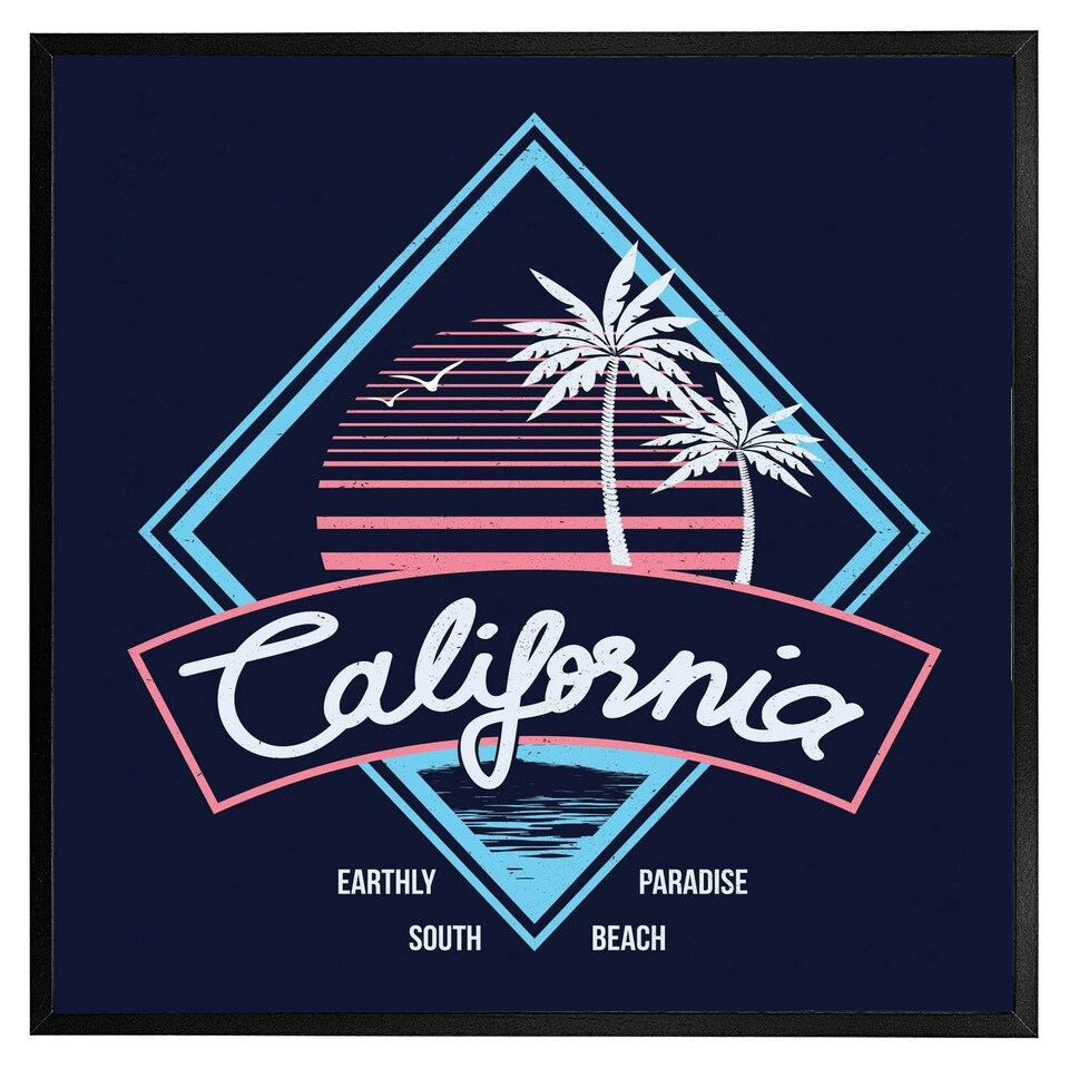 image 1 of Neon california (Picutre Frame) Brown | XL