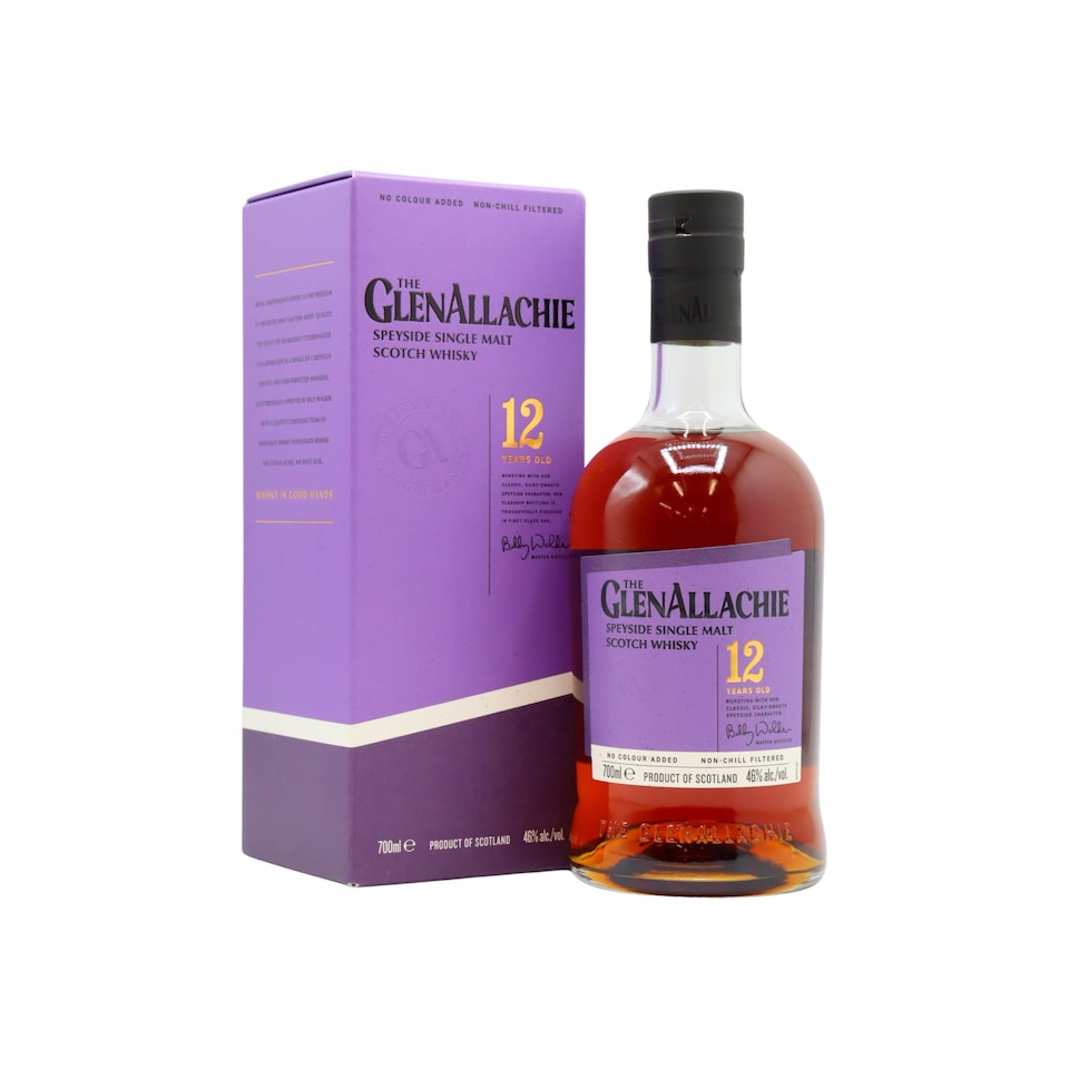 GlenAllachie Speyside Single Malt Scotch 12 year old Whisky