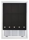 image 4 of FURNISHED Roller Blinds Daylight Square Eyelet Light Filtering Easy Fit Trimmable Window Shade | Black | Black
