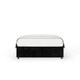 image 2 of Memory Maestro Memory Foam Black Naples Velvet Divan Set Small Single