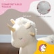 image 7 of AIYAPLAY Rocking Horse, Kids Ride On Horse with Unicorn Design, Sounds, Plush Ride On Toy for Ages 2-4 Years, White