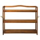 image 8 of HOMCOM 3-Tier Shoe Rack Acacia Wood Shoe Storage Shelf for Entryway Bedroom Teak