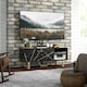 image 2 of HOMCOM TV Unit for Living Room, TV Stand, Black Marble