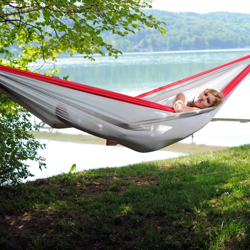 image 1 of Amazonas XXL Ultralight Camping Hammock – Silk Traveller