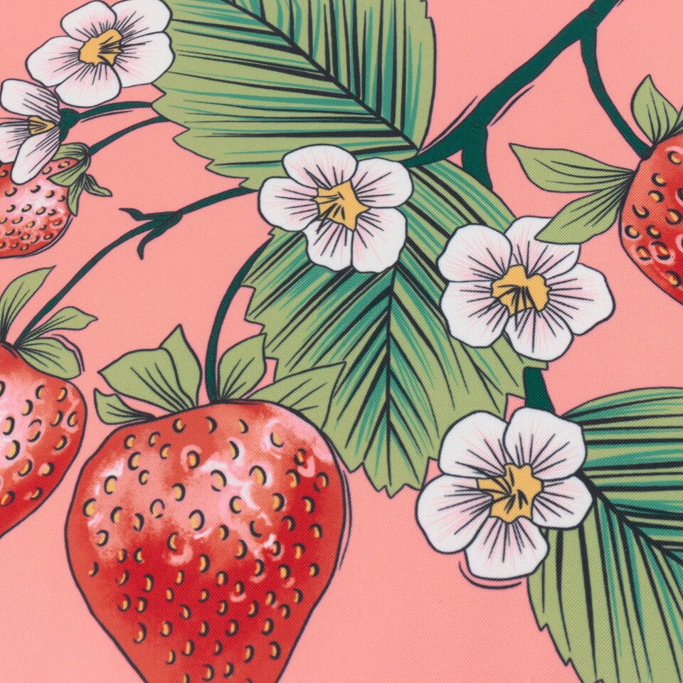image 1 of Furn Anemone Strawberries Printed Outdoor Cushion