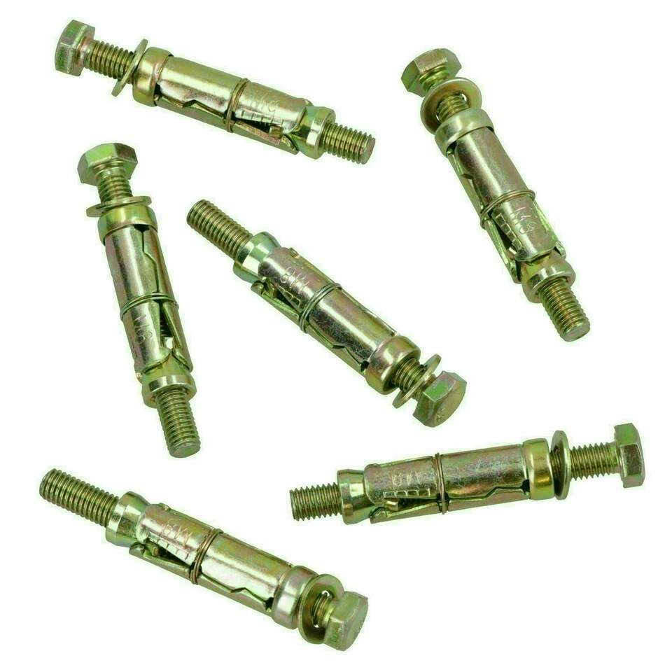 image 1 of M8 8mm x 75mm Expansion Rawl Bolt for Masonry Sleeve Anchors Fastener 12pk