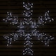 image 4 of 75cm Ice White 240 LED Snowflake Silhouette With 8 Functions