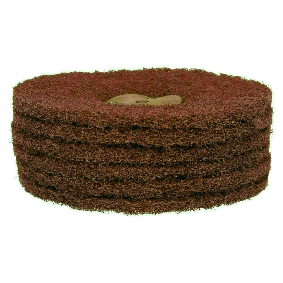 image 1 of Coarse Abrasive Scotch Mop Rust Paint Removal Remover Polishing 8" x 6 Row