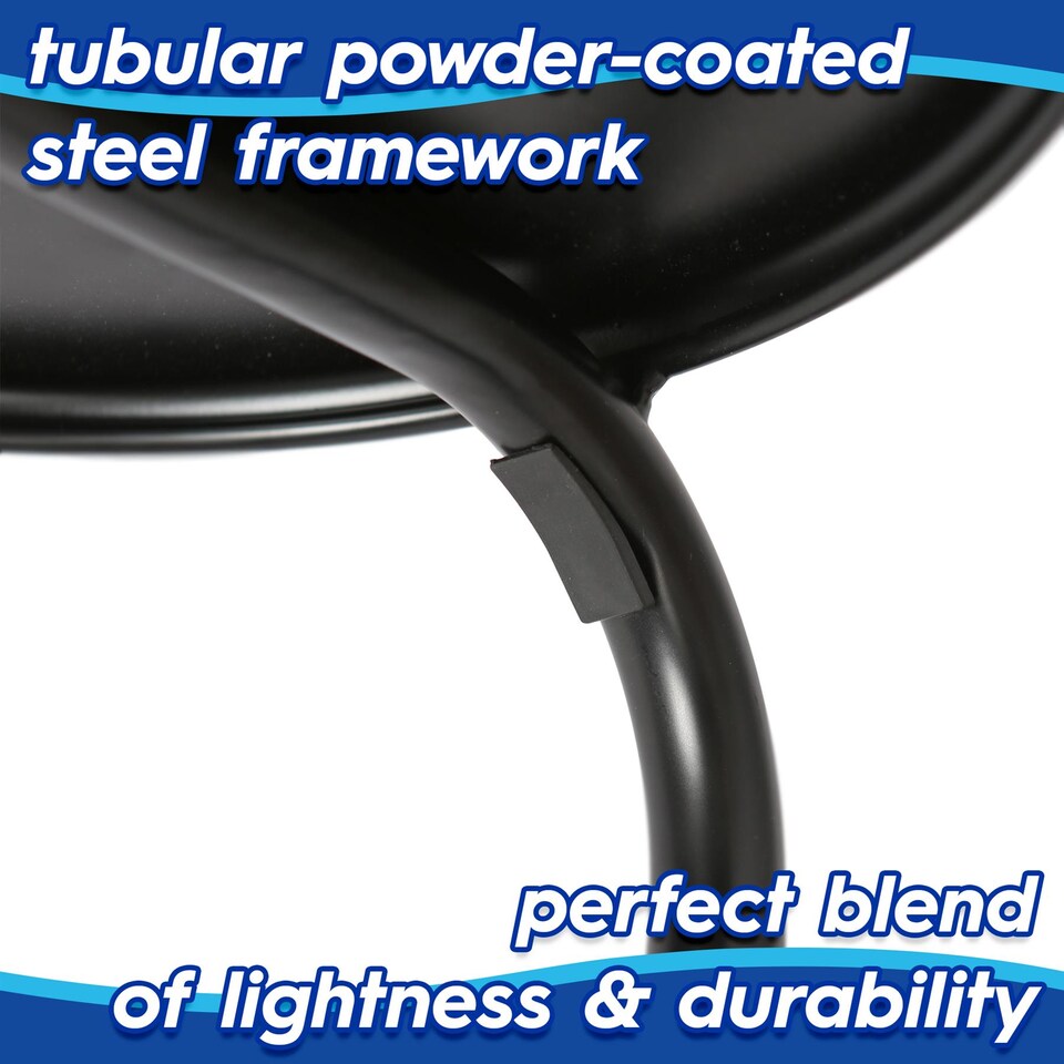 image 1 of Harbour Housewares Metal Stacking Stool - Matt Black | Black | Matt Black