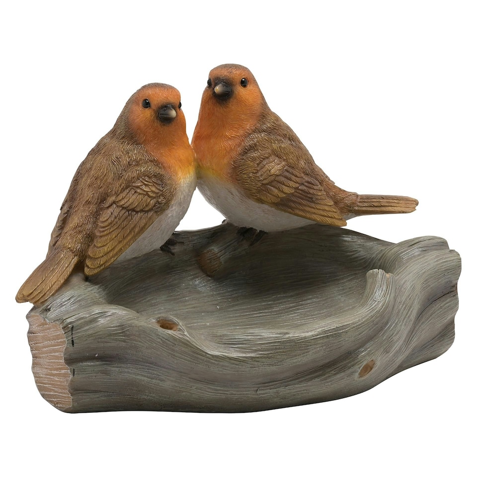 image 1 of Country Living Robin Pair Bird Bath