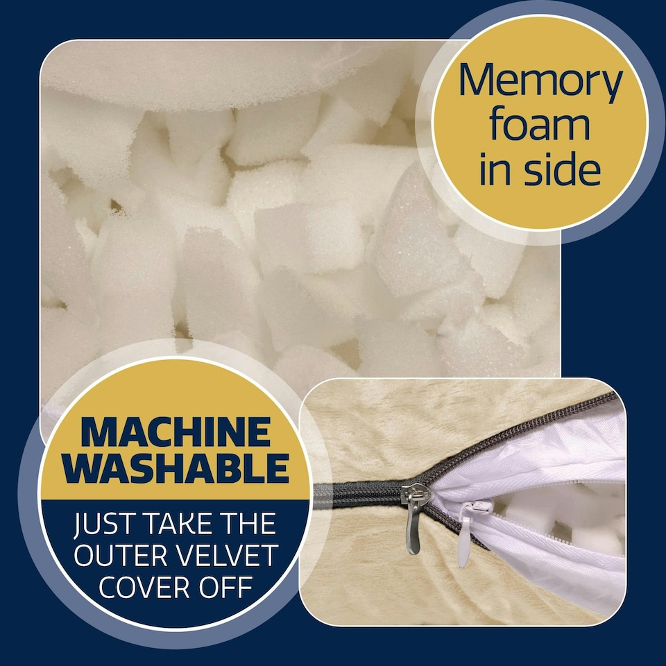 image 1 of Dreamcatcher U-Shaped Pregnancy Pillow Maternity Nursing Support Cushion Cream | Cream | Cream | One Size | 1